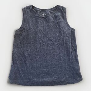 Style &Co Women's M Heather Blue Muscle‎ Tank Top Crew Neck Sleeveless
